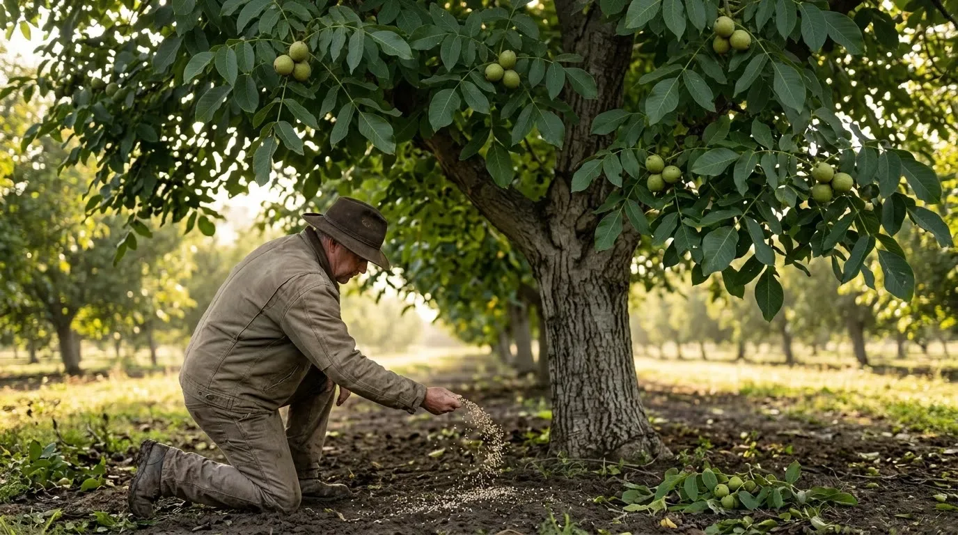 بهترین کود برای درخت گردو چیست؟ راهنمای کامل کوددهی